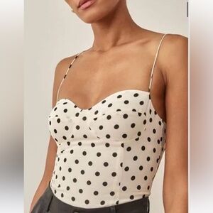 Reformation Polka Dot Cami Top Size 8